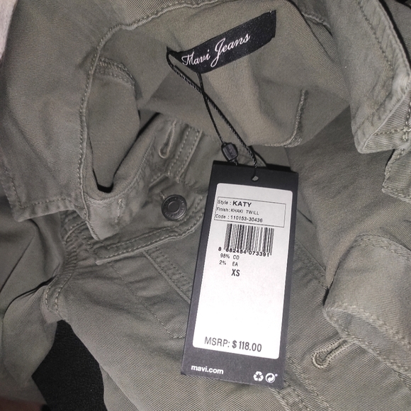 MAVI Katy Jacket In Khaki Twill Sz XS - Picture 8 of 8
